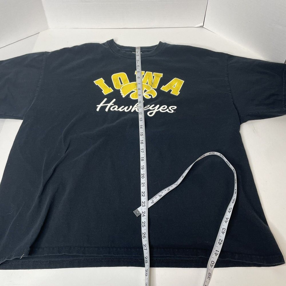Iowa Hawkeyes T-Shirt, 2XL, Black, Short Sleeve, Gildan Ultra Cotton - Picture 8 of 8